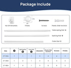 ENJOYBASICS 2 Pack No Drill Curtain Rods - Image 6