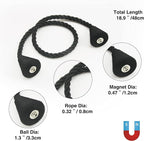 4 Pack Magnetic Curtain Tiebacks Rope Modern Handmade Curtain Tie Backs - Image 3