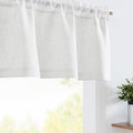jinchan Sheer Valance Curtain Linen Textured Valance by JINCHAN