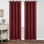 Joydeco Blackout Curtains 90 Inch Length 2 Panels Set, Thermal Insulated Long by JOYDECO