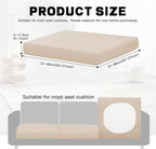 8Pcs Outdoor Cushion Covers, Patio Cushion Covers, Stretch Elastic Slipcovers - Image 2