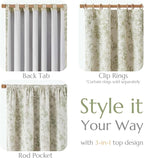 jinchan Blackout Floral Curtains - Image 5