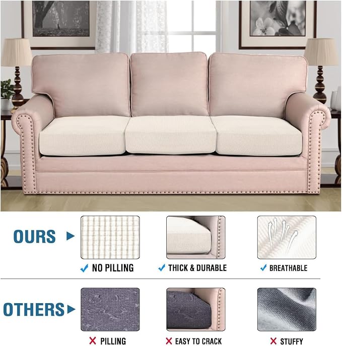 H.VERSAILTEX Super Stretch Individual Seat Cushion Covers - Image 2