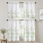 HOMEIDEAS Kitchen Curtains, Short Non-See-Through Privacy 30X24 Inch Length - Image 8