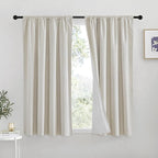 RYB HOME Natural Linen Blended Curtains by RYBHOME