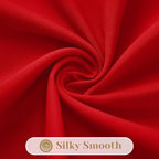 HOMEIDEAS Christmas Non-See-Through Red Privacy Sheer Curtains, 52 X 54 Inches - Image 7
