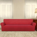 PureFit Super Stretch 4 Seater Sofa Slipcover – Spandex Non Slip Soft Couch - Image 2