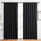 NICETOWN Black Blackout Curtain Blinds by NICETOWN