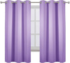 LEMOMO Lavender Blackout Curtains 38 x 63 Inch Length/Set of 2 Curtain - Image 2