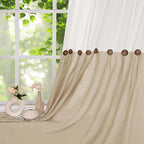 FRAMICS Farmhouse Cotton Linen Curtains - Image 5
