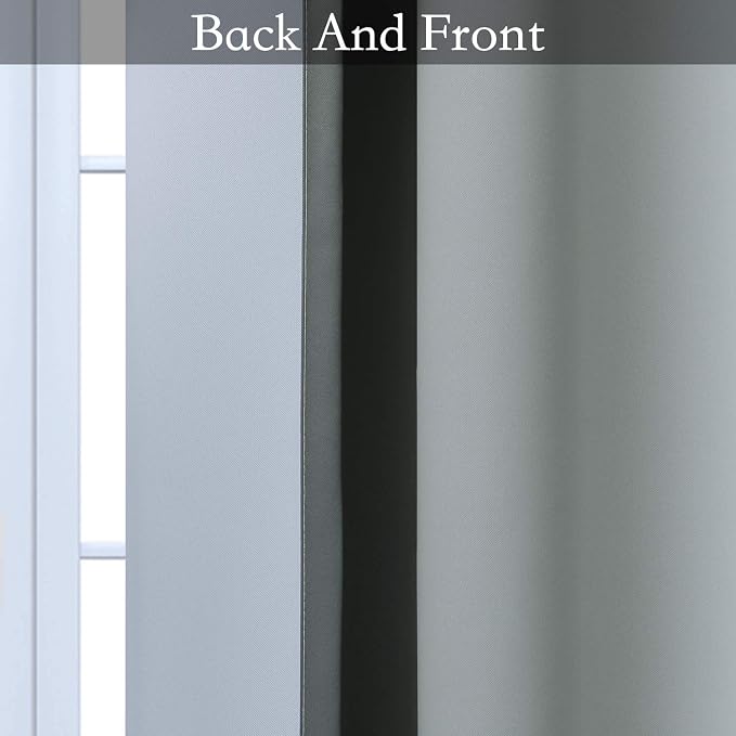 SimpleHome Ombre Room Darkening Curtains 54 inches Length - Image 5