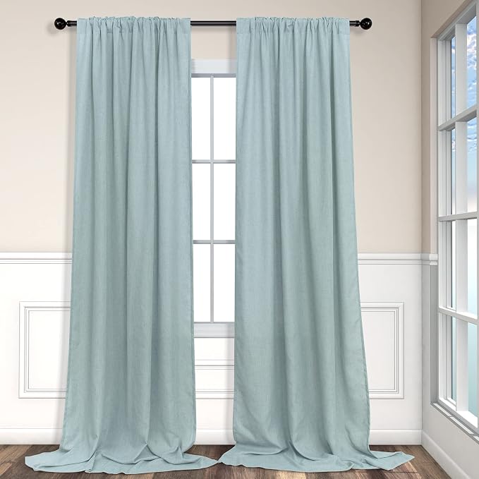 Seafoam Green Curtains 96 Inches Long - Image 8