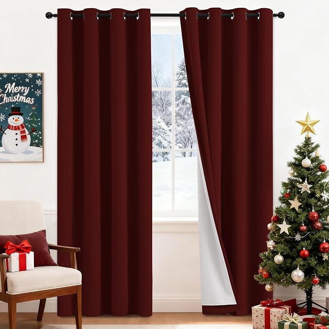 Yakamok Room Darkening 100% Blackout Curtains Grommet Window Treatments by Yakamok
