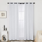 Deconovo Room Darkening Curtains, Thermal Insulated Soundproof Drapes, 42 x 63 - Image 3