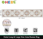 HEBE Hallway Runner Rug 2'8''x14' Washable Vintage Distressed Area Rugs Non - Image 2