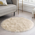 Ciicool Round Fur Fluffy Area Rug by CIICOOLHomeDeco