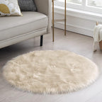 Ciicool Round Fur Fluffy Area Rug by CIICOOLHomeDeco