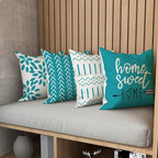 YCOLL Pillow Covers 18x18 Set of 4, Modern Sofa Throw Pillow Cover, Decorative - Image 5