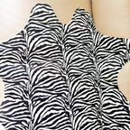 Faux Fur Zebra Animal Print Rug Perfect Throw Area Rug Carpet Floor Mat - Image 4
