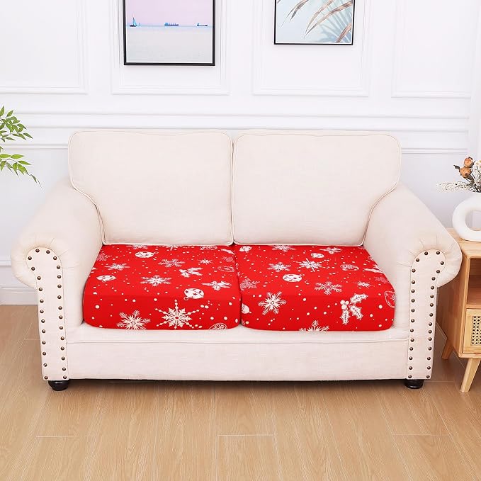 hyha Printed Couch Cushion Covers, Floral Sofa Covers Washable - Image 6