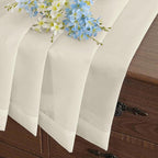 Cream Small Sheer Curtains 2 Panels Set, Kitchen Curtains 36 Inch Length - Image 6