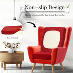 Newwiee Set of 4 Stretch Patio Cushion Covers Sofa Couch Seat Chair Slipcovers - Image 4
