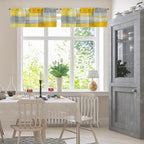 Emvency 4 Pack Valances Window Treatments, 52x18 Inch Rod Pocket Valances - Image 2