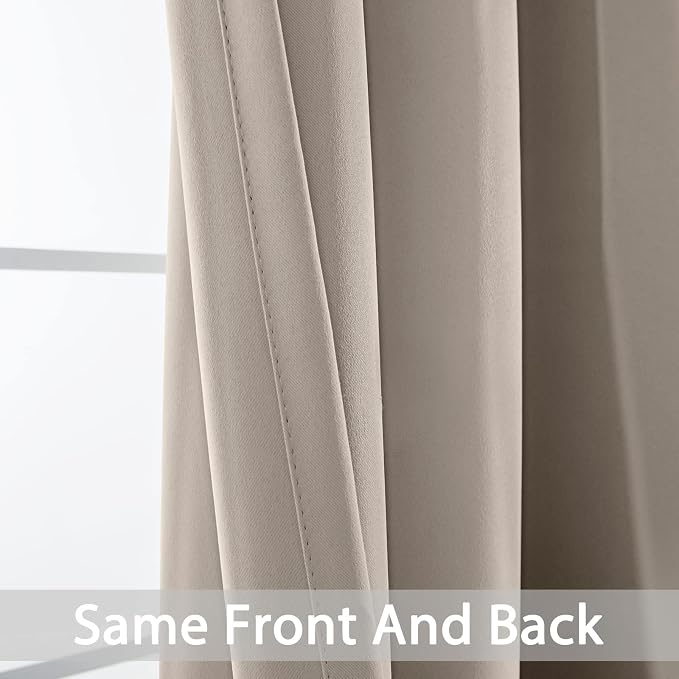 Yakamok Blackout Curtains Room Darkening Thermal Insulated Window Panels - Image 4