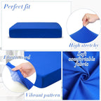 Newwiee Set of 4 Stretch Patio Cushion Covers Sofa Couch Seat Chair Slipcovers - Image 3