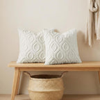 decorUhome Throw Pillow Covers 26x26 Inch Set of 2, Soft Plush Decorative Faux - Image 4