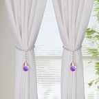 SUQ I OME 2 Pack of Luxury Crystal Beaded Magnetic Curtain Tieback and Holdback - Image 4