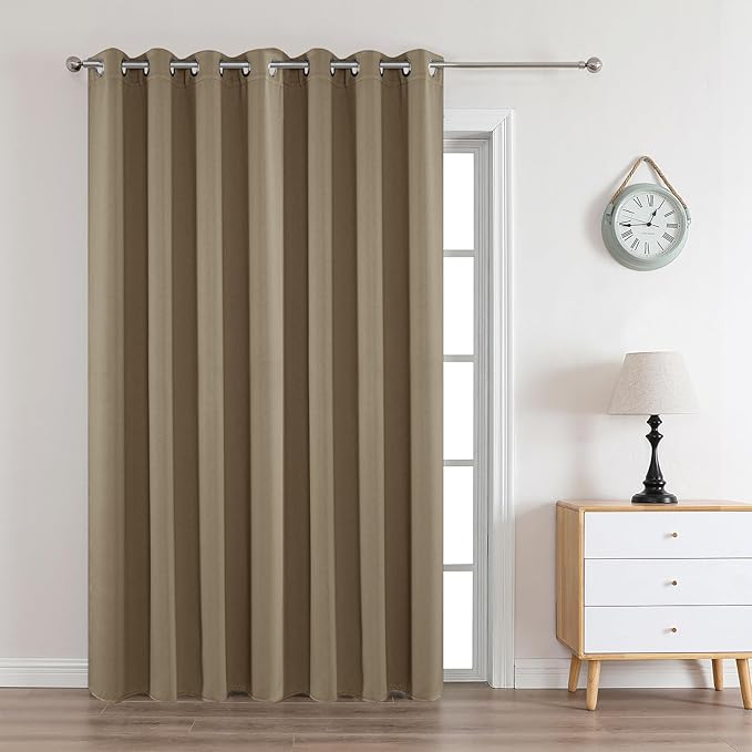 Joydeco Blackout Curtains 90 Inches Long 1 Panel, Thermal Insulated Long by JOYDECO