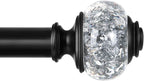 USFOOK 7/8 inch Curtain Rods for Windows 66 to 120 Inch, Telescoping Splicing by USFOOK