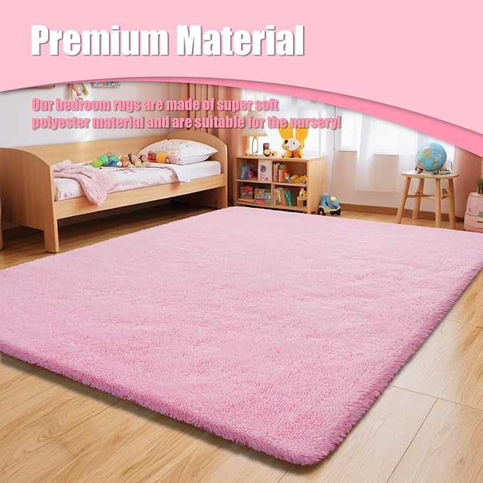 Ultra Soft Fluffy Area Rugs for Bedroom Living Room 10x12, Nursery Rug - Image 7