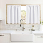 RYB HOME Cafe Curtains 24 inch Length, RV Curtains by RYBHOME
