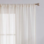 FMFUNCTEX Linen Sheer Sliding Door Curtains - Image 2
