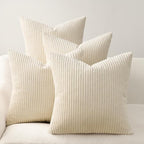 Topfinel Decorative Beige Throw Pillow Covers Cushion Cases, Natural Home Decor by Topfinel