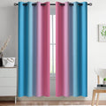 Yakamok Ombre Pink and Blue Curtains by Yakamok