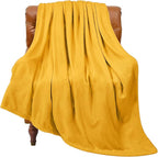 BEDELITE Fleece Blanket Yellow Throw Blanket by BEDELITE