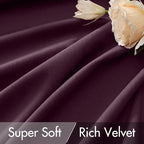 MIULEE Dark Purple Velvet Curtains 108 inches - Image 4