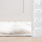 nuLOOM Jeni Off-White, Solid Faux Rabbit, Fluffy and Cozy, High Traffic - Image 2