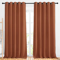 NICETOWN Burnt Orange Curtains 102 inch Length, Grommet Blackout Room Darkening by NICETOWN