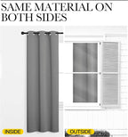 NICETOWN Silver Grey Thermal Insulated Grommet Blackout Curtains, Kids Window - Image 6