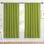 NICETOWN 2 Panels Blackout Curtains, Rod Pocket Window Curtains Room Darkning by NICETOWN