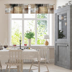 Emvency 4 Pack Valances Window Treatments, 52x18 Inch Rod Pocket Valances - Image 2
