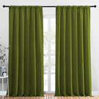 NICETOWN 2 Panels Blackout Curtains, Rod Pocket Thermal Insulated Drapess by NICETOWN