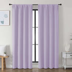 Simplebrand Ava Lilac Blackout Curtains by Simplebrand