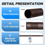 CorkLatta Bronze Shower Curtain Rod 31 to 68 Inch, 1 Inch Diameter Adjustable - Image 3