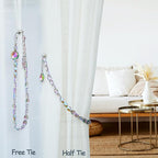 PEDOBO Magnetic Curtain Tiebacks, 2 Pack Crystal Beaded Sun & Moon Pendants - Image 5