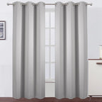 LEMOMO Light Grey Blackout Curtains 34 x 84 Inch Length/Set of 2 Curtain - Image 2